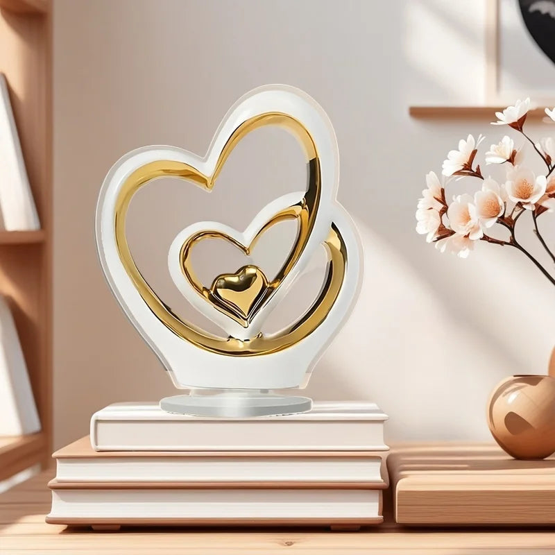 Polished Heart Decorative Sculpture – Design A or B – view 5