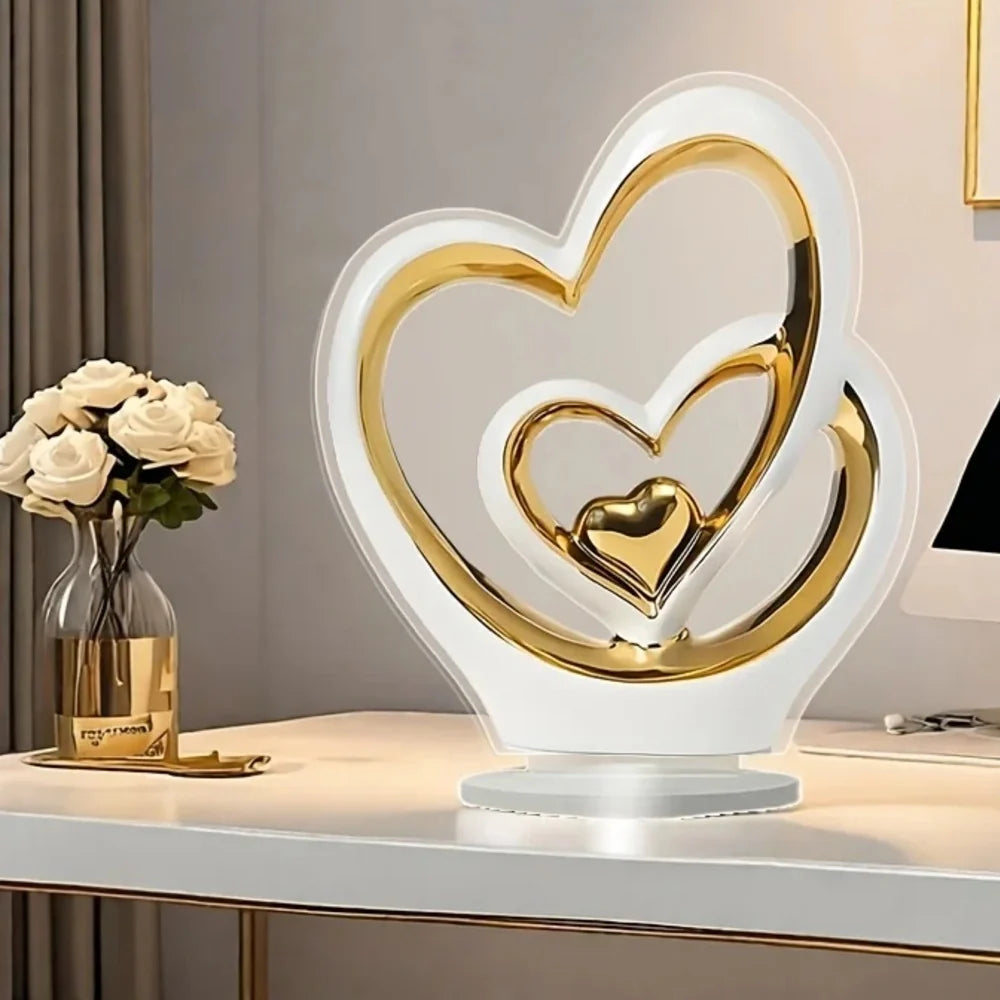 Polished Heart Decorative Sculpture – Design A or B – view 6