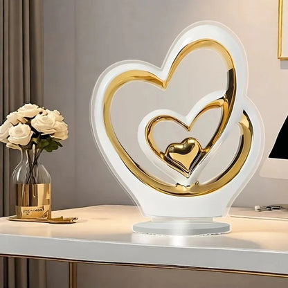 Polished Heart Decorative Sculpture – Design A or B – view 6
