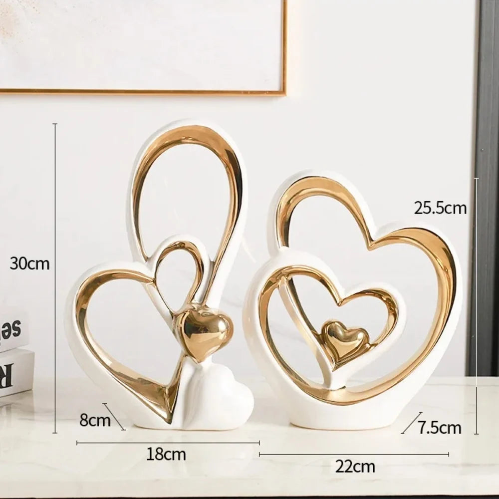 Polished Heart Decorative Sculpture – Design A or B – view 7