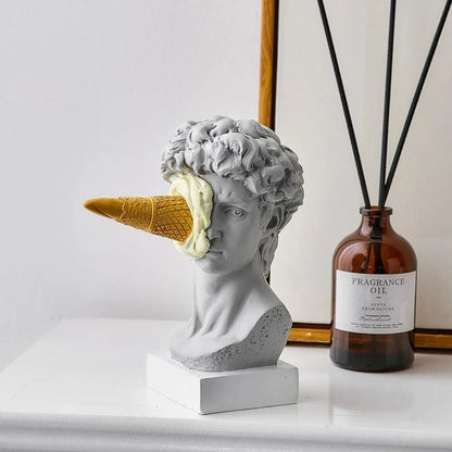 Postmodern David Ice Cream Resin Sculpture – view 2