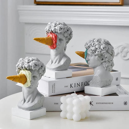 Postmodern David Ice Cream Resin Sculpture – view 3