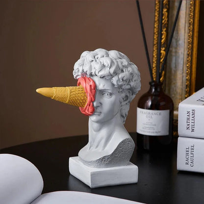 Postmodern David Ice Cream Resin Sculpture – view 4