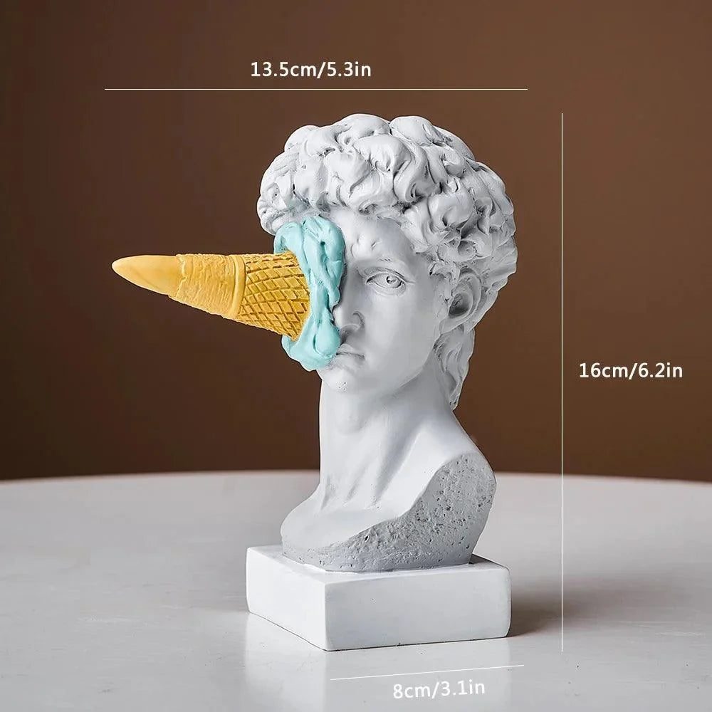 Postmodern David Ice Cream Resin Sculpture – view 8