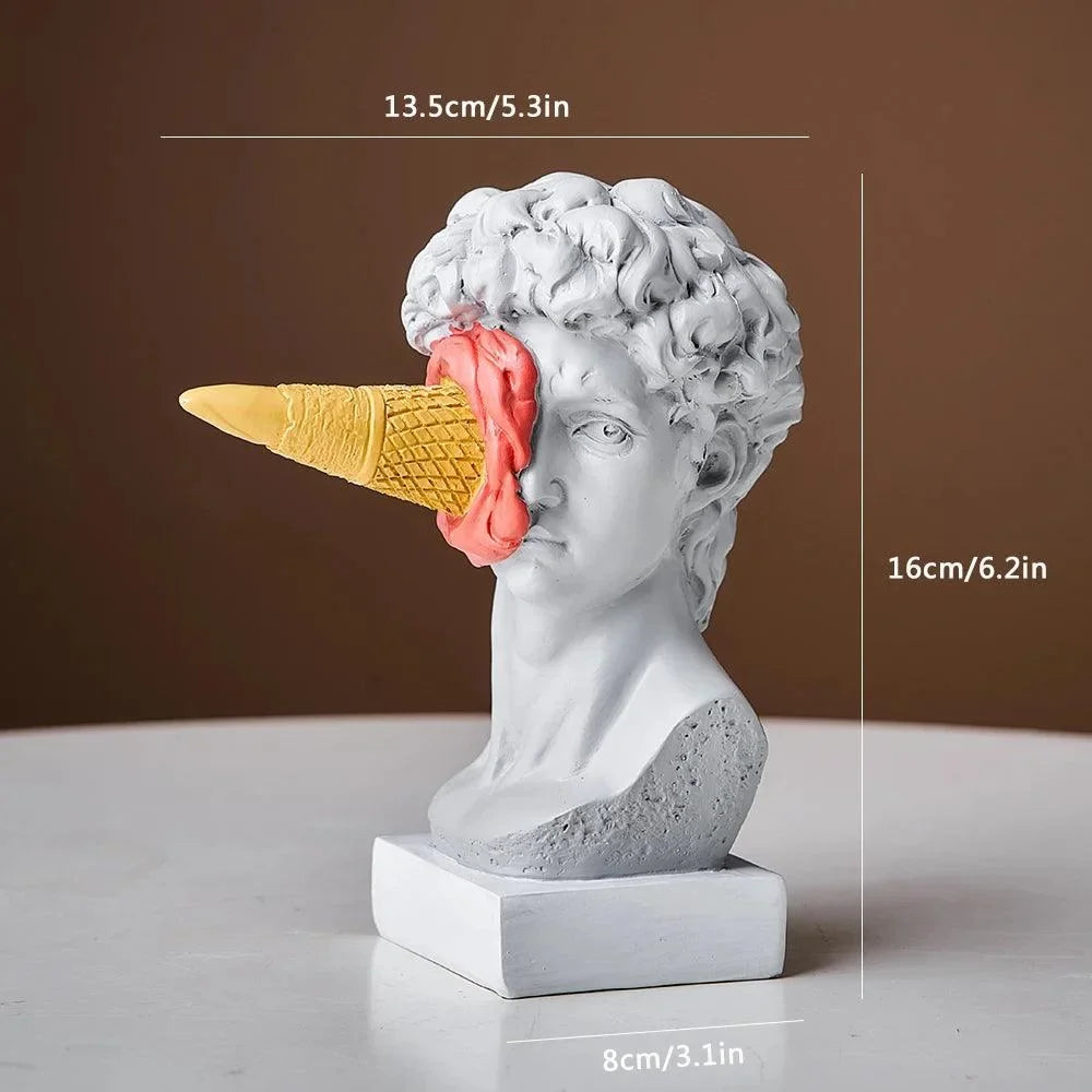 Postmodern David Ice Cream Resin Sculpture – view 9