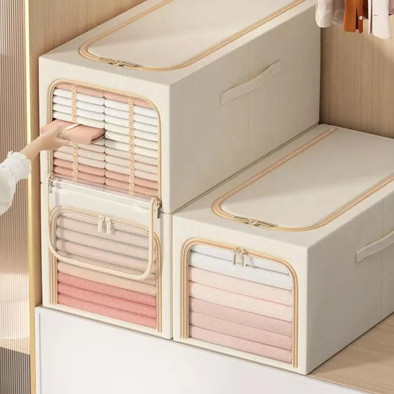 Premium fabric wardrobe storage organiser