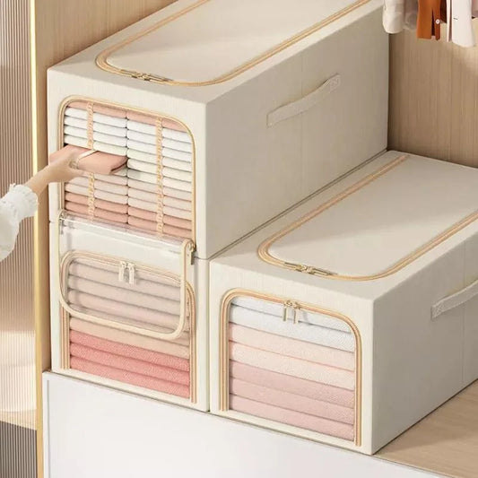 Premium fabric wardrobe storage organiser
