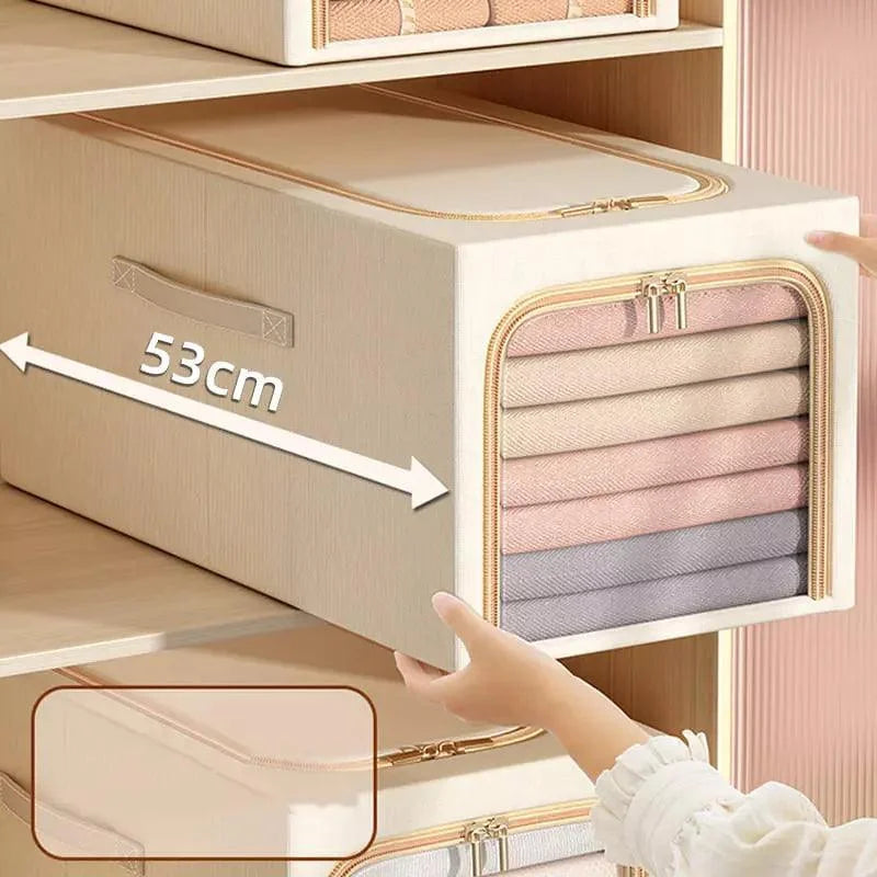 Premium fabric wardrobe storage organiser – view 5