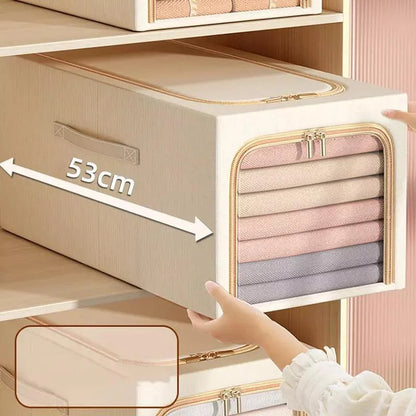 Premium fabric wardrobe storage organiser – view 5