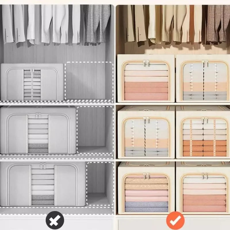 Premium fabric wardrobe storage organiser – view 7