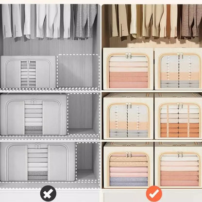 Premium fabric wardrobe storage organiser – view 7