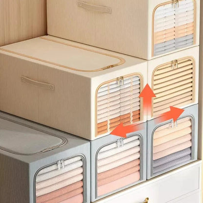 Premium fabric wardrobe storage organiser – view 11