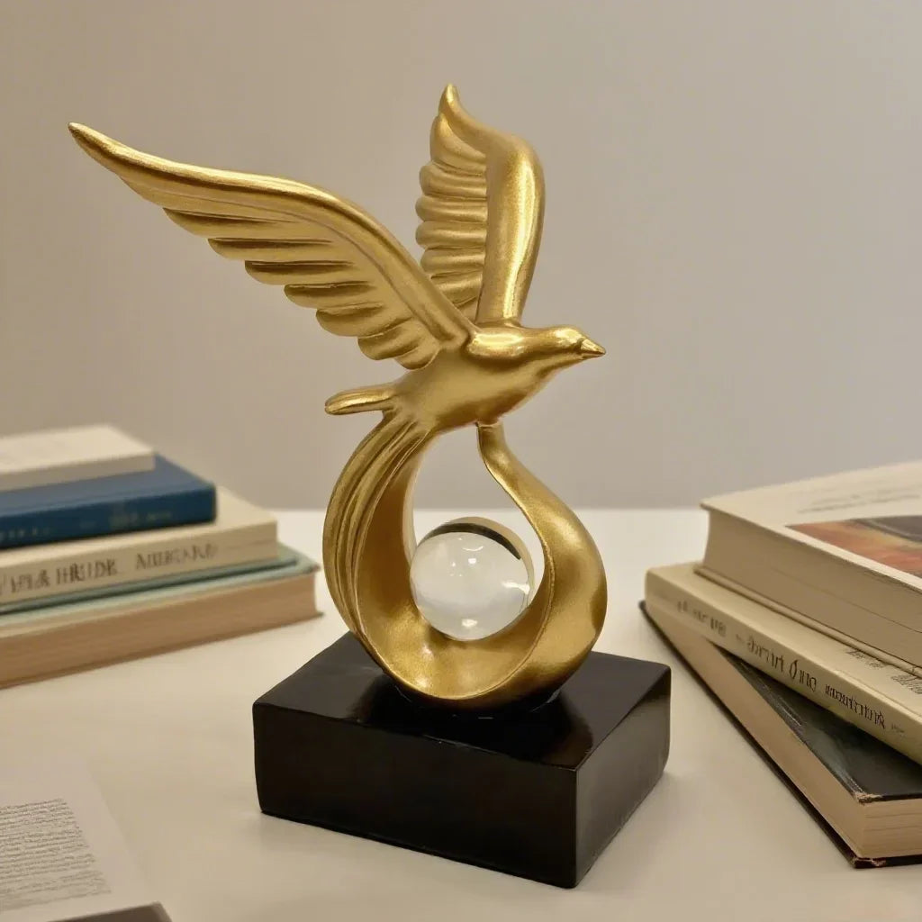 Prosperity Symbol Resin Decorative Sculpture – view 2