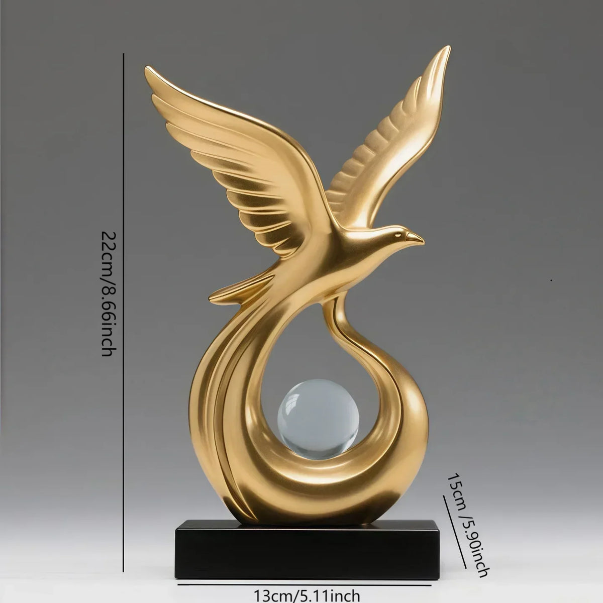 Prosperity Symbol Resin Decorative Sculpture – view 10
