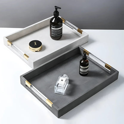 Rectangular Faux-Leather Decorative Tray – view 3