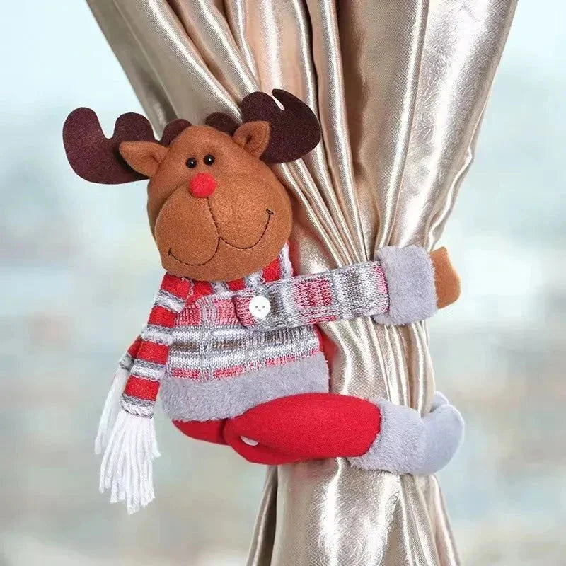 Red Christmas Curtain Tieback – 3 Designs – view 3