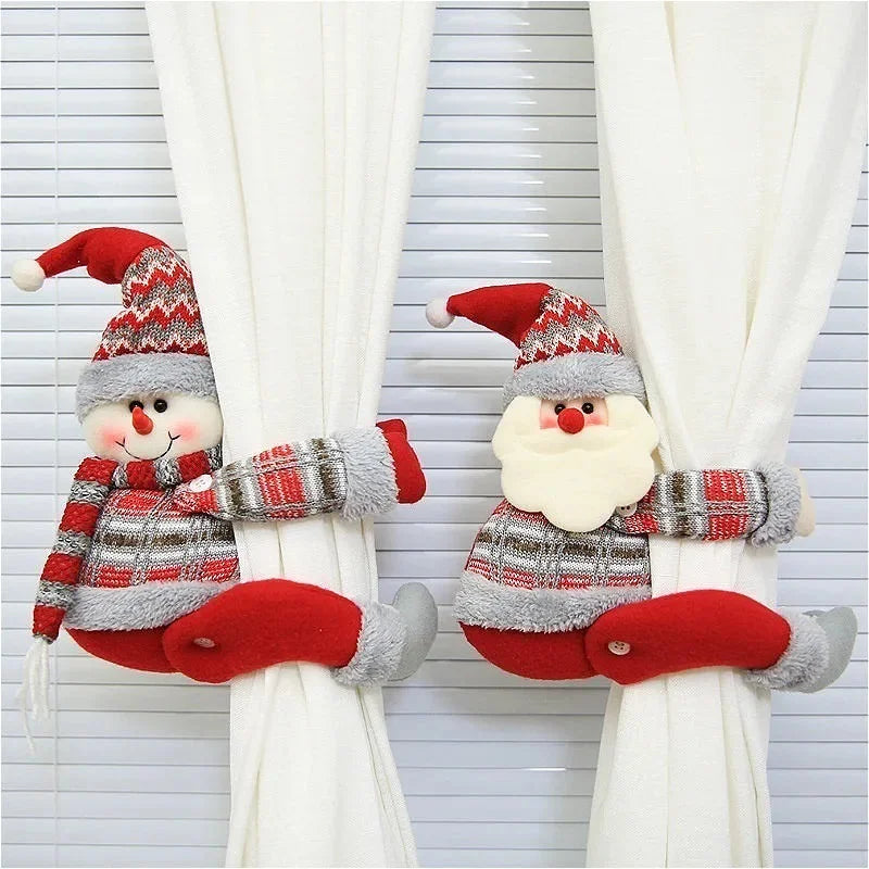 Red Christmas Curtain Tieback – 3 Designs – view 4