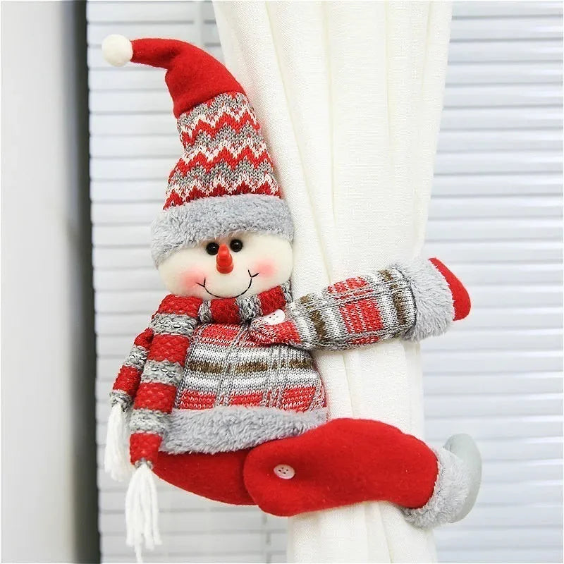 Red Christmas Curtain Tieback – 3 Designs – view 5