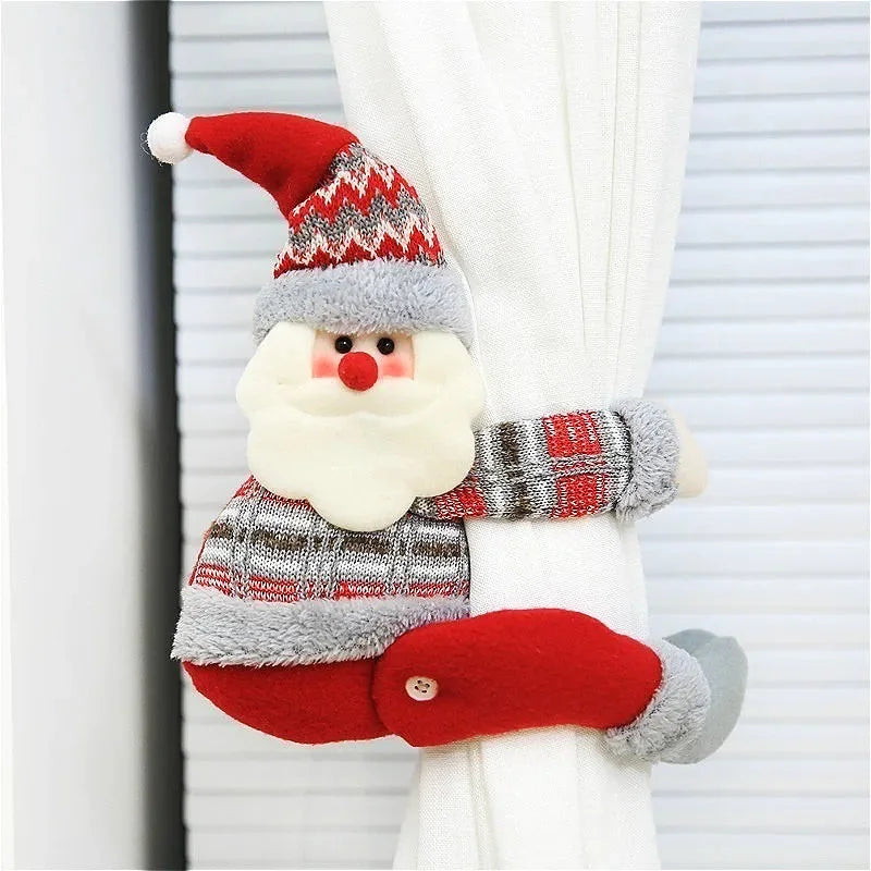 Red Christmas Curtain Tieback – 3 Designs – view 6