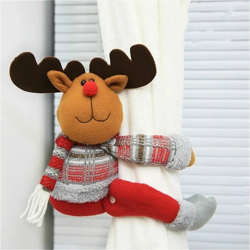 Red Christmas Curtain Tieback – 3 Designs – view 7