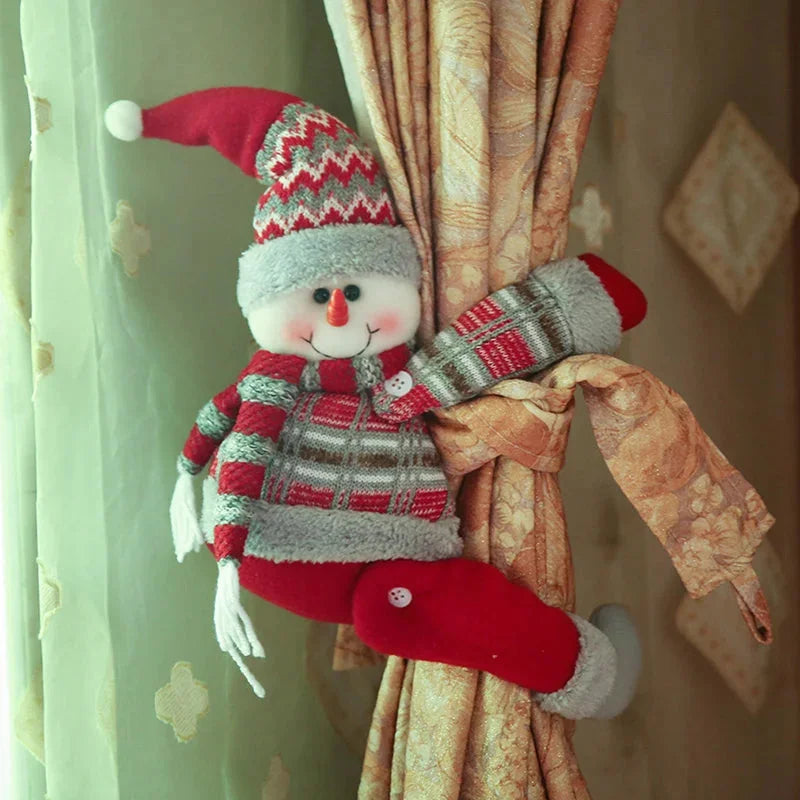 Red Christmas Curtain Tieback – 3 Designs – view 10