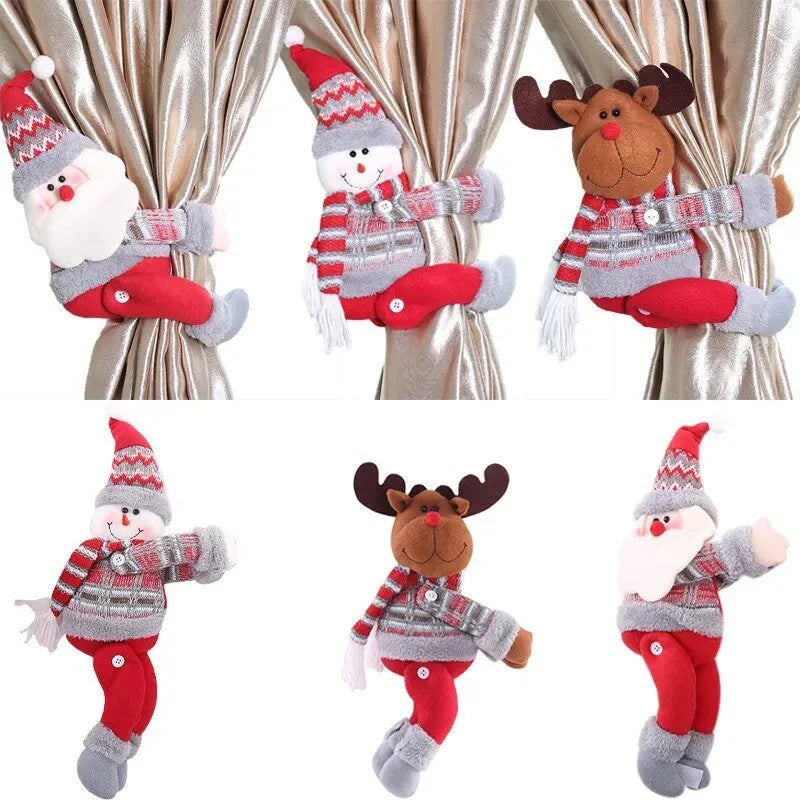 Red Christmas Curtain Tieback – 3 Designs – view 14