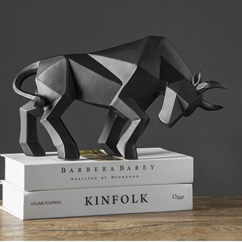 Resin bull statue – view 2