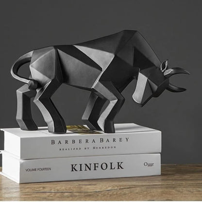 Resin bull statue – view 2