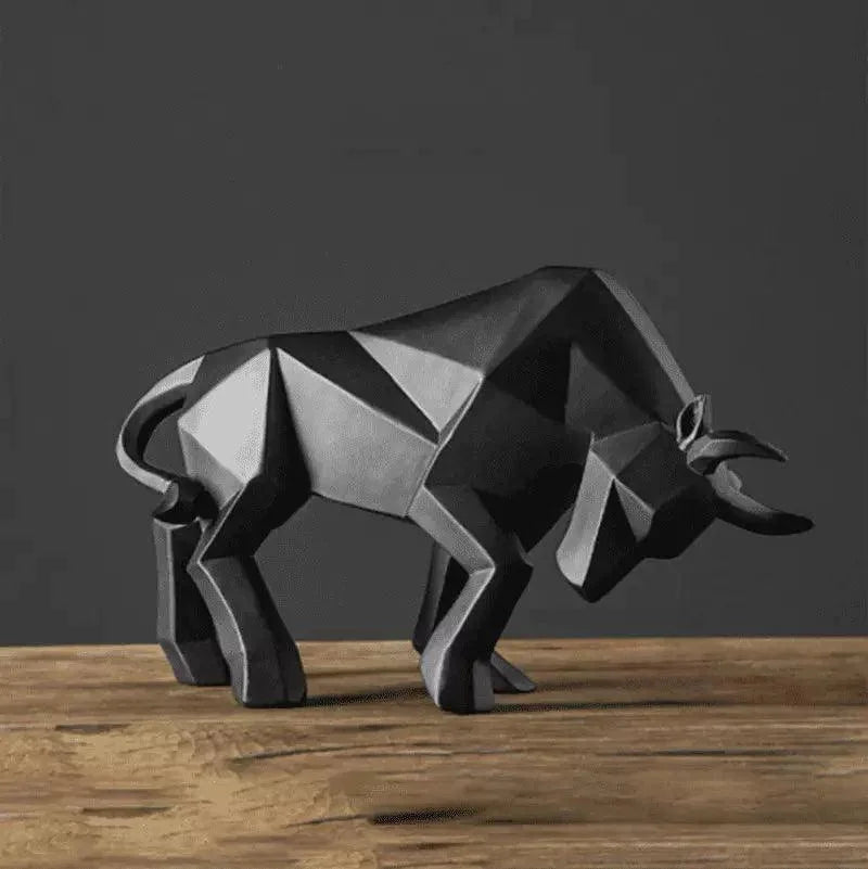Resin bull statue – view 4