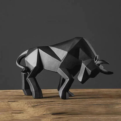 Resin bull statue – view 4