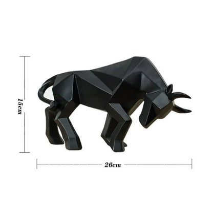 Resin bull statue – view 12