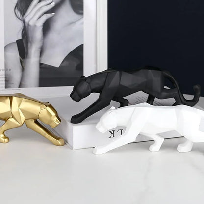 Resin leopard statue – view 3