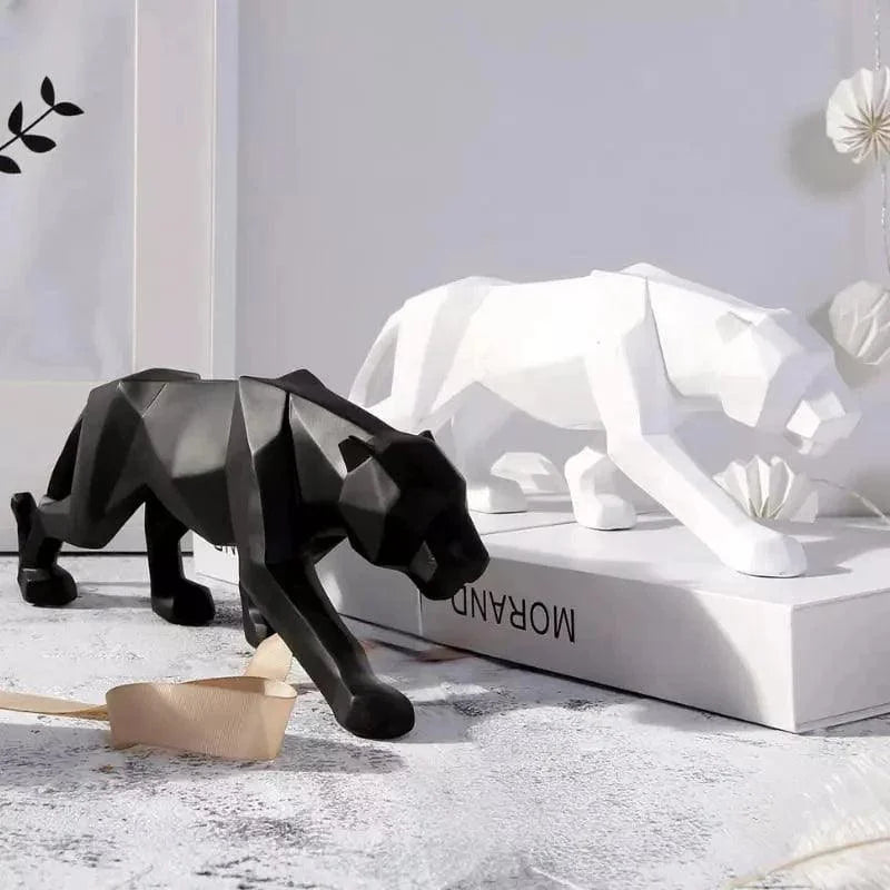 Resin leopard statue – view 4