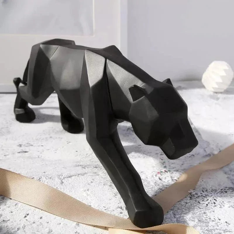 Resin leopard statue – view 6