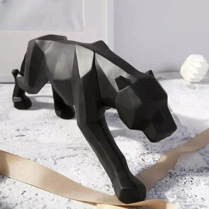 Resin leopard statue – view 6