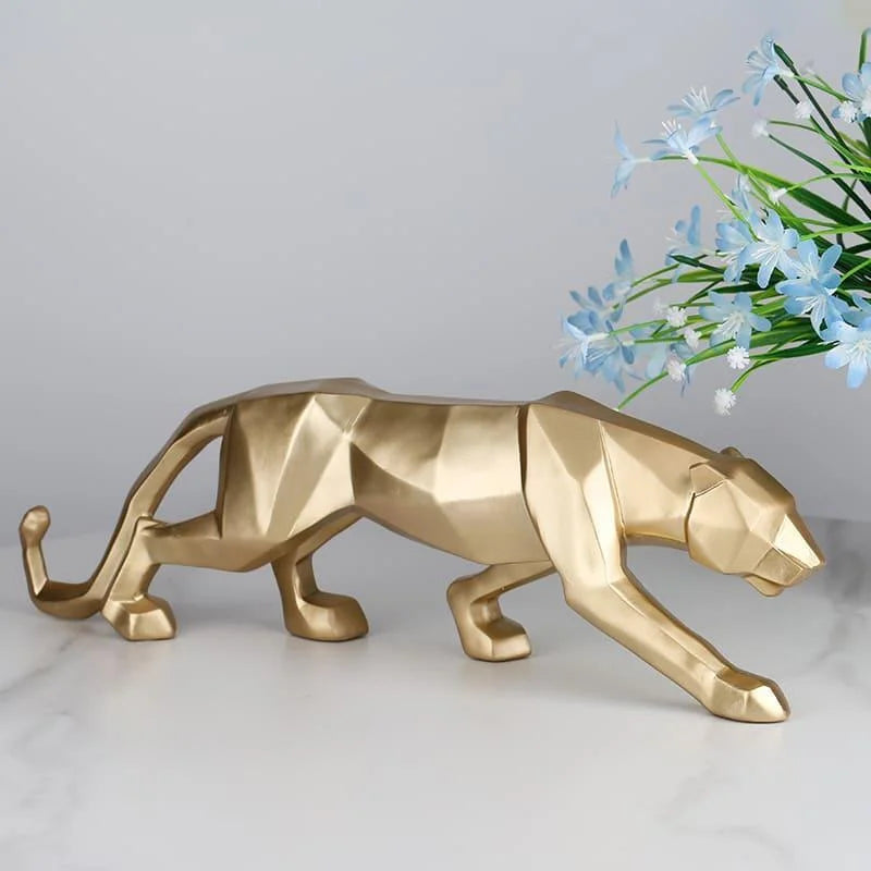 Resin leopard statue – view 7