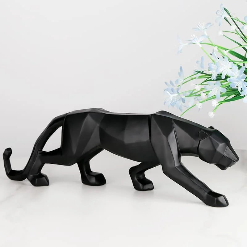 Resin leopard statue – view 8