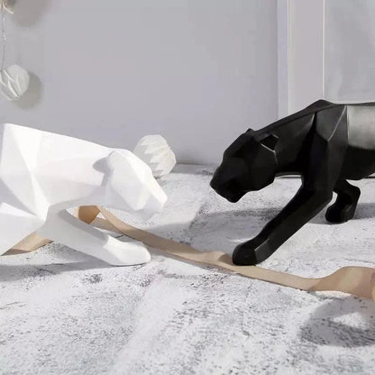 Resin leopard statue – view 9