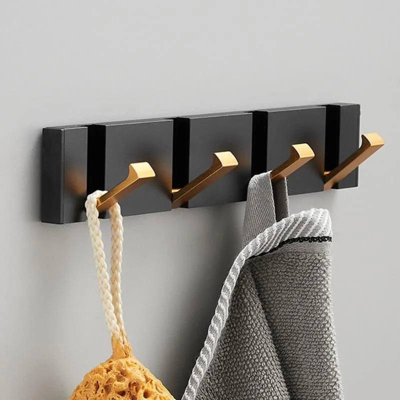 Retractable aluminium wall hooks