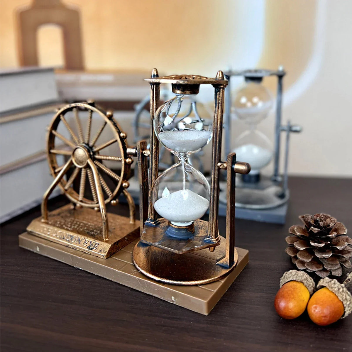 Retro Ferris Wheel Decorative Hourglass