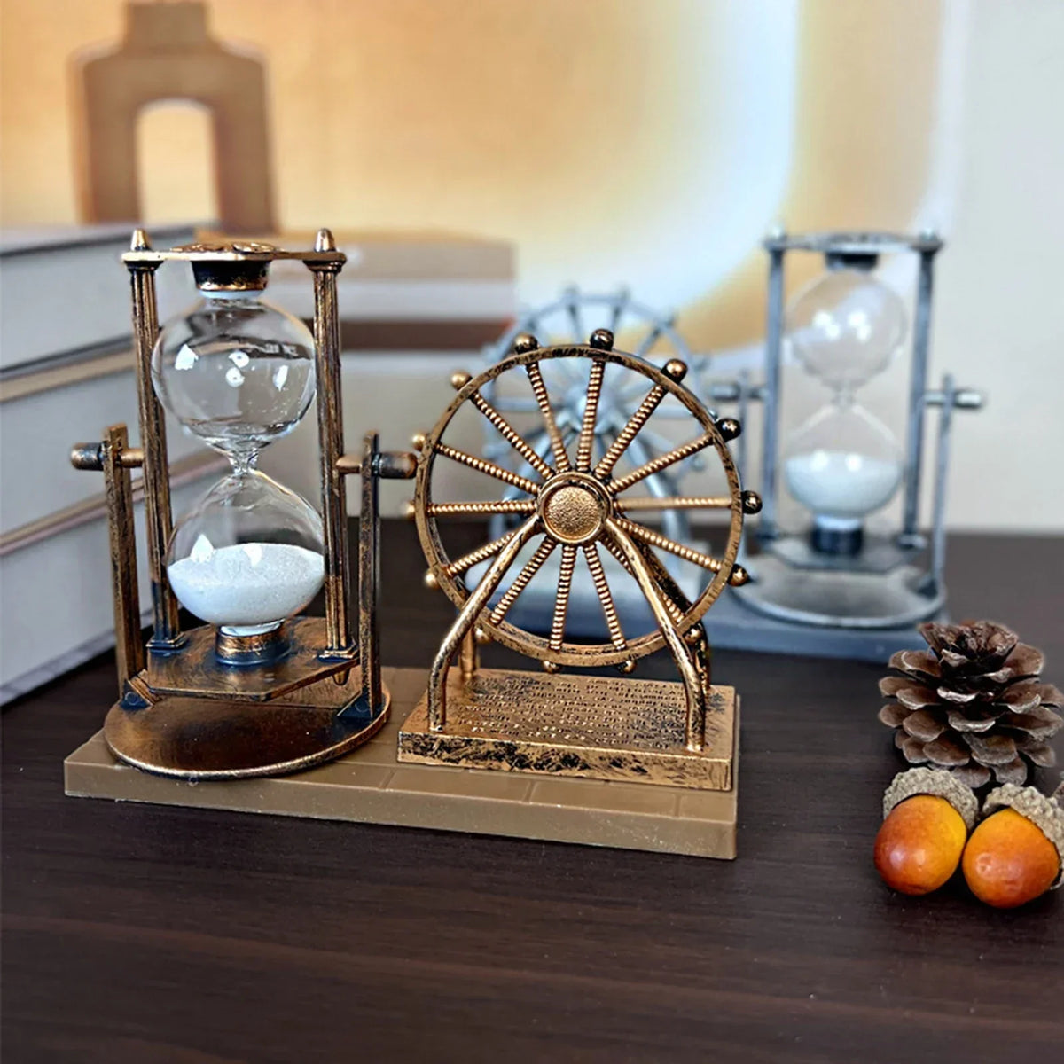 Retro Ferris Wheel Decorative Hourglass – view 3