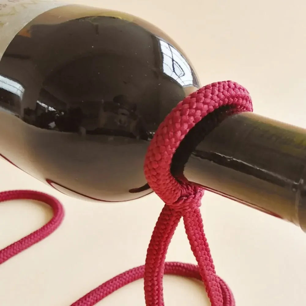 Rope-Effect Single Bottle Wine Holder – view 4