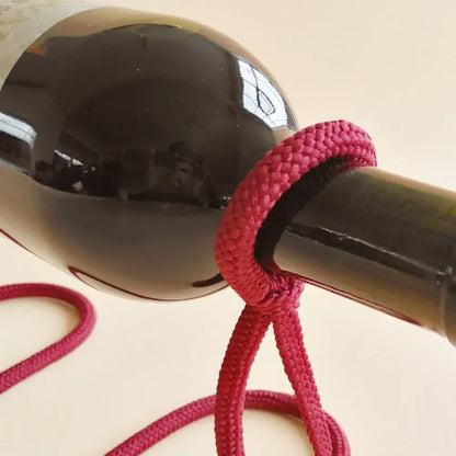 Rope-Effect Single Bottle Wine Holder – view 4