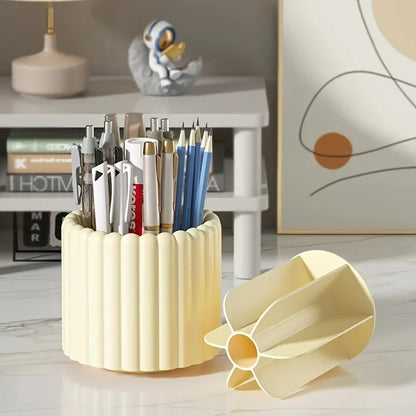 360° Rotating Makeup Brush Organiser with Cover – view 10