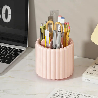 360° Rotating Makeup Brush Organiser with Cover – view 13