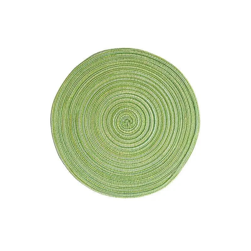 Round Cotton & Ramie Table Mat Set – 6 Pieces – view 5