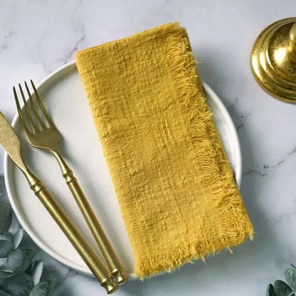 Rustic cotton napkins set of 20 – view 5