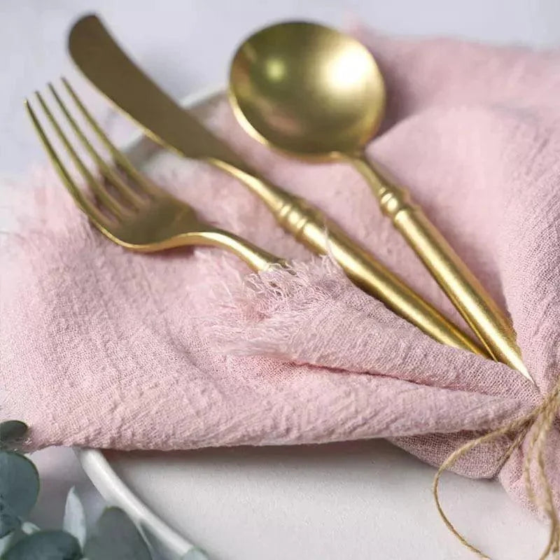 Rustic cotton napkins set of 20 – view 6
