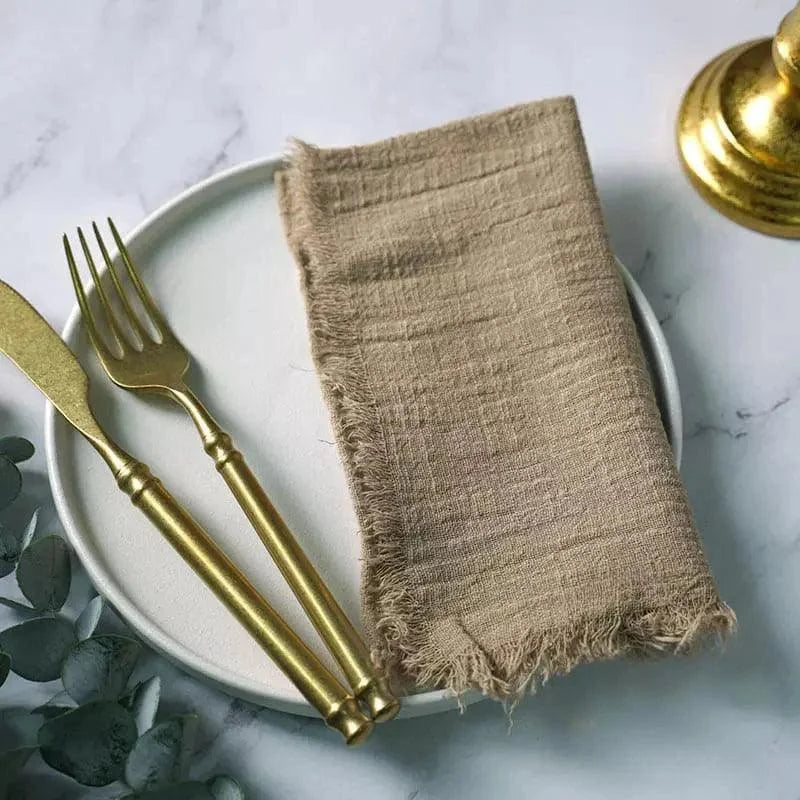 Rustic cotton napkins set of 20 – view 7