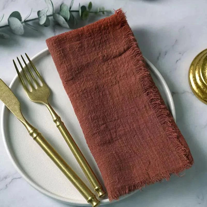Rustic cotton napkins set of 20 – view 8